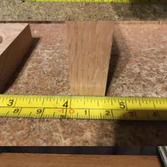 15X SOLID OAK CORNER ROSETTES E642COAK 2-1/2" X 2-1/2" X 1/2" - Picture 9 of 9